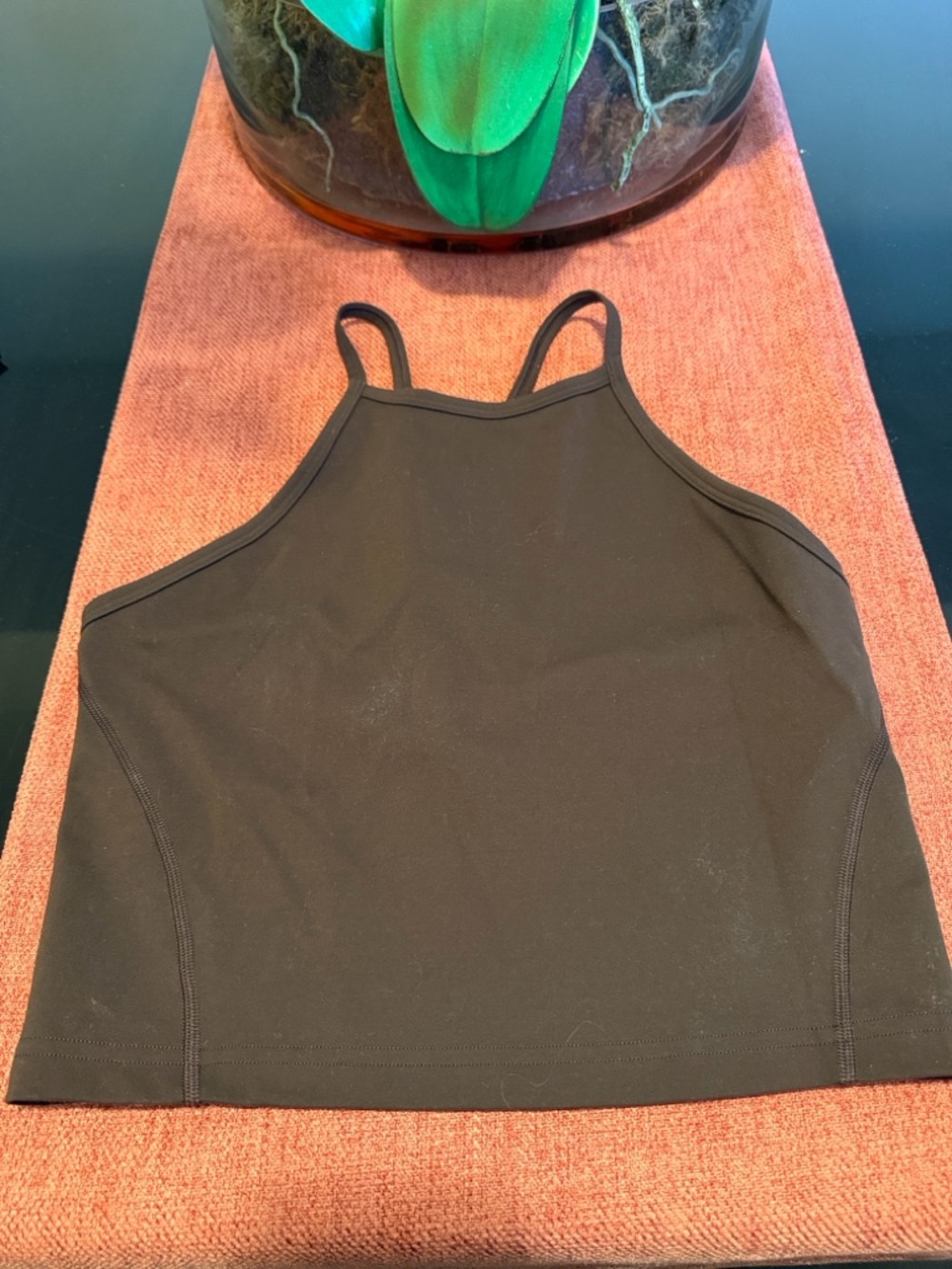 Lululemon Wunder Train Strappy Cropped Tank - Chocolate